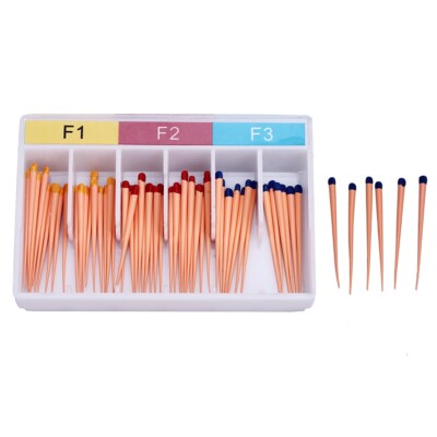 Dental Endodontics Gutta Percha Points Tips F1-F3 0.02 to 0.06 Taper Root Canal