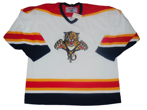VINTAGE FLORIDA PANTHERS NHL CCM HOCKEY TRIKOT (GR. XL) NEU MIT ETIKETT!