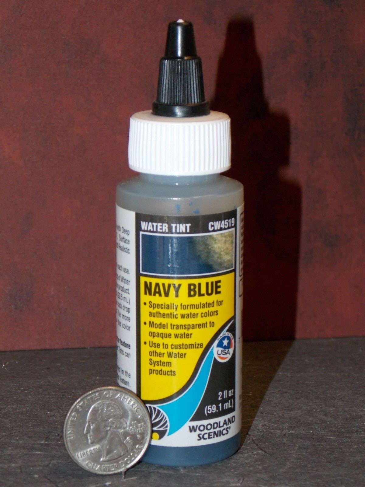 Woodland Scenics Water Tint Navy Blue All Scales Railroad Trains Dollhouse D205