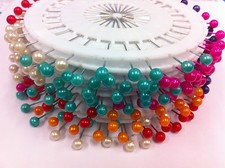 Extra Long Pearl Head Pins, dressmakers, upholstery, crafts, sewing pins 5*5*55 