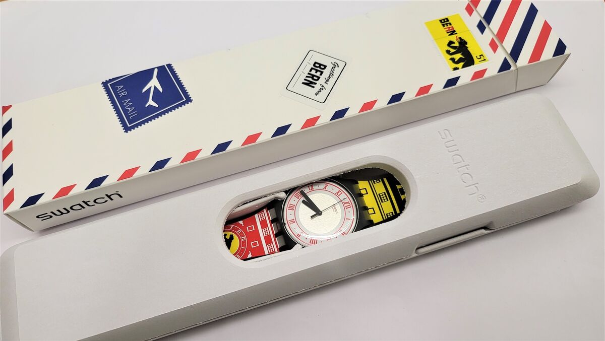 Destination Swatch Greetings From Zurich Switzerland SUOZ254 Destination Swatch Greetings From Zurich Switzerland SUOZ254