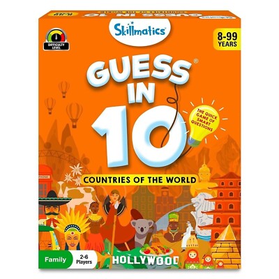 Skillmatics Card Game - Guess in 10 Countries of The World, Free Shipping