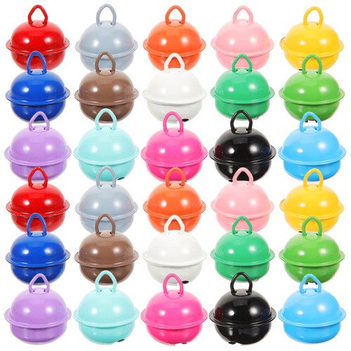 50 Pcs Ornements De Cloche Colorés Bracelet Cloches Bricolage Jingle