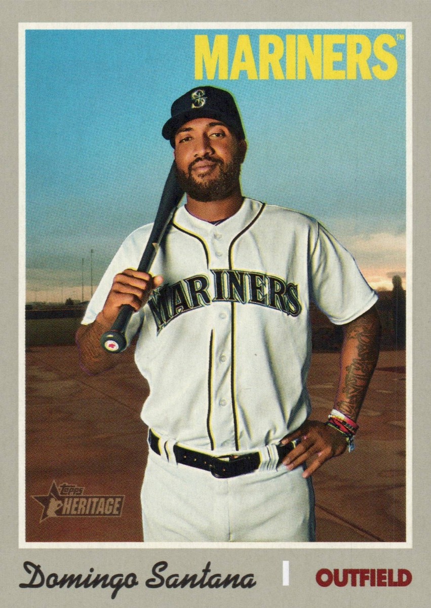 2019 Topps Heritage # 606 Domingo Santana Seattle Mariners | eBay