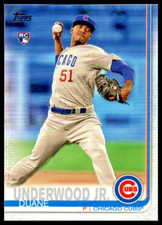 2019 Topps #315 Duane Underwood Jr. Rookie Card Chicago Cubs /RC. rookie card picture
