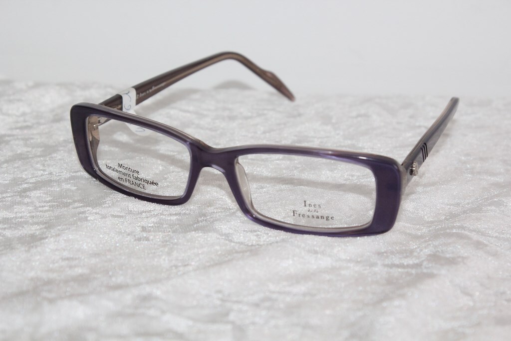 Lunettes de vue de créateur Ines de la Fressange IFP33 acétate violet