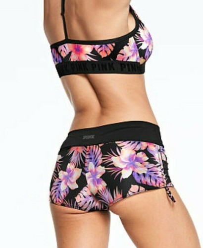 Secret XS Black Floral Pink Gym 