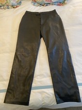 Vintage Margaret Godfrey Black Leather Pants Size 8 10 12 Excellent Moto Luxury
