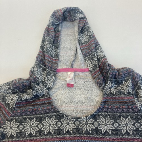 No Boundaries Women’s Hooded Pullover Aztec Print Size M - Picture 5 of 12