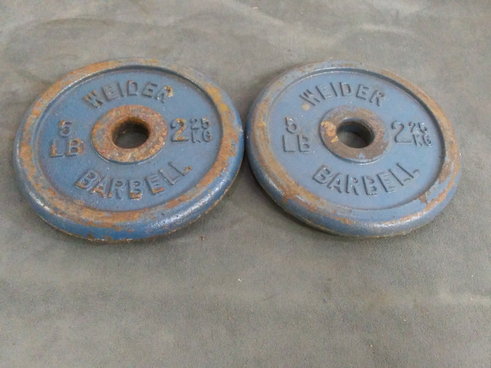 2 vintage BARBELLs 5lbs each used eBay