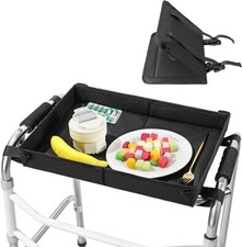 Walker Tray for Folding Walker, Foldable Tray for Walker with Cup Holder, Walker