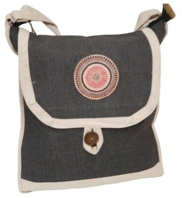 Canvas Jute Handtasche Handarbeit Damen Frauen Crossbody Designer Schultertasche