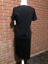 Short Sleeve Classic Mellisa Harper Black Dress Small