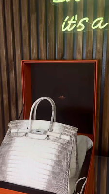 Hermes Birkin 35 Diamond Himalayan White Matte Crocodile 18k Hermes Birkin 35 Diamond Himalayan White Matte Crocodile 18k