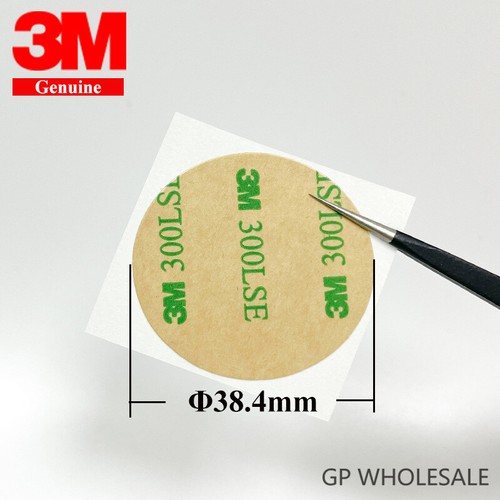 3M 300lse Super Stick Double Sided clear Tape Pads Mounting Adhesive 38mm Discs - Afbeelding 2 van 4