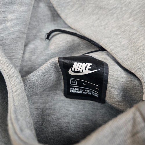 Nike Sportwear Tech Polar Pullover Chándal Talla M Gris Negro Reflectante - Imagen 4 de 9