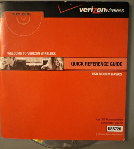 Verizon Wireless VZAccess Manager Software & User's Guide for USB720 Modem - Picture 2 of 3