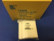 6 x 6 Elkay Plastic HD Zip Seal Lock Top Reclosable Clear Poly Bags 4Mil 4 Mil