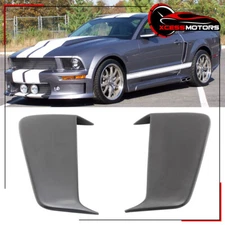 Fits 05-09 Ford Mustang Coupe EL Style Unpainted Side Fender Scoops PU 2PCS