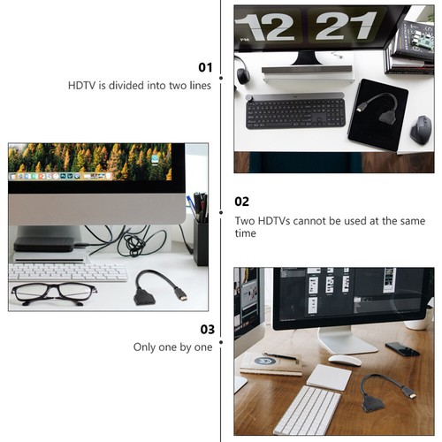 Video Splitter Phone Jack Adapter Tv Screen Reader - Afbeelding 8 van 12