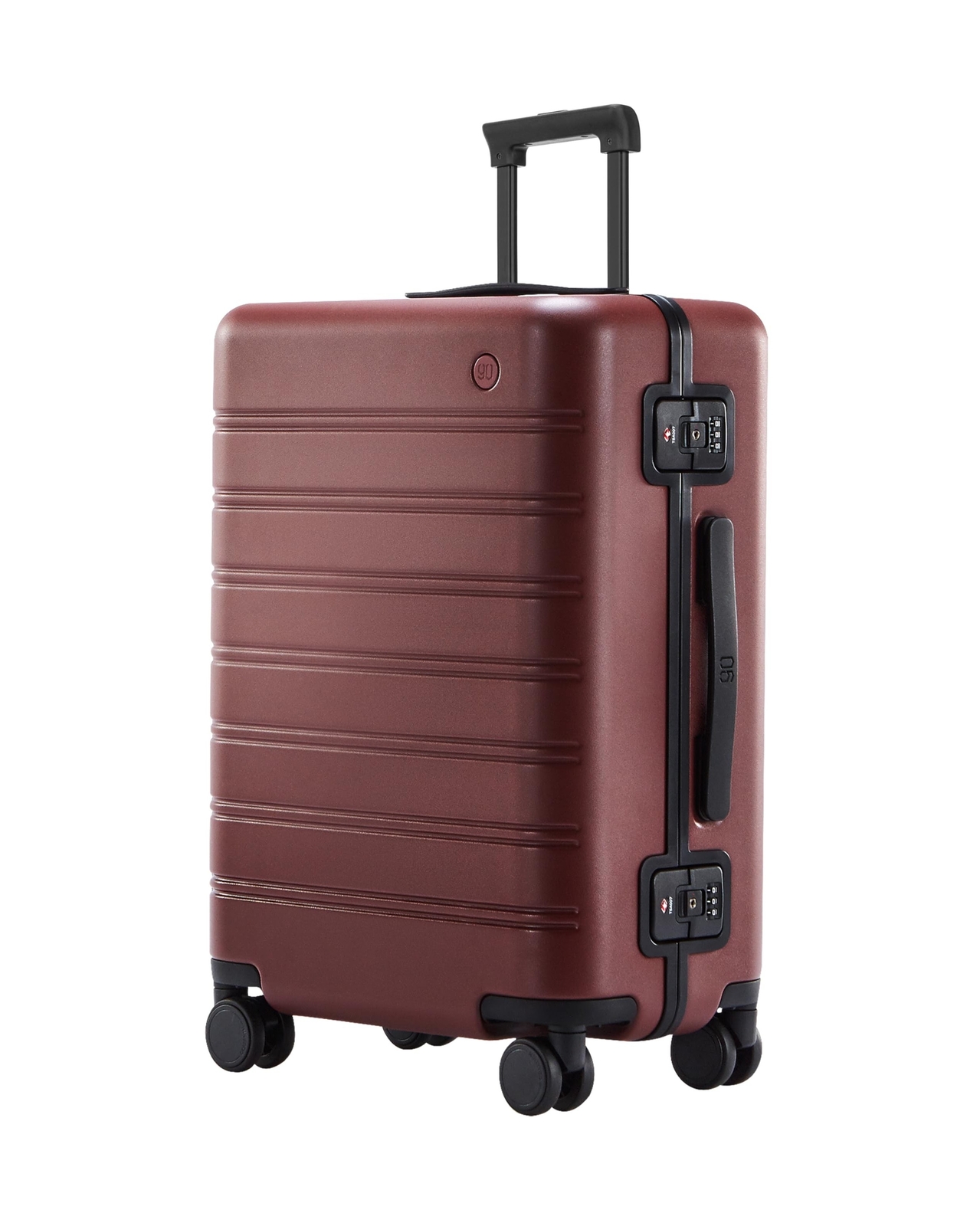Zipperless Checked 24 Inch Luggage, Hard Shell Suitcase with Spinner Wheels, ...