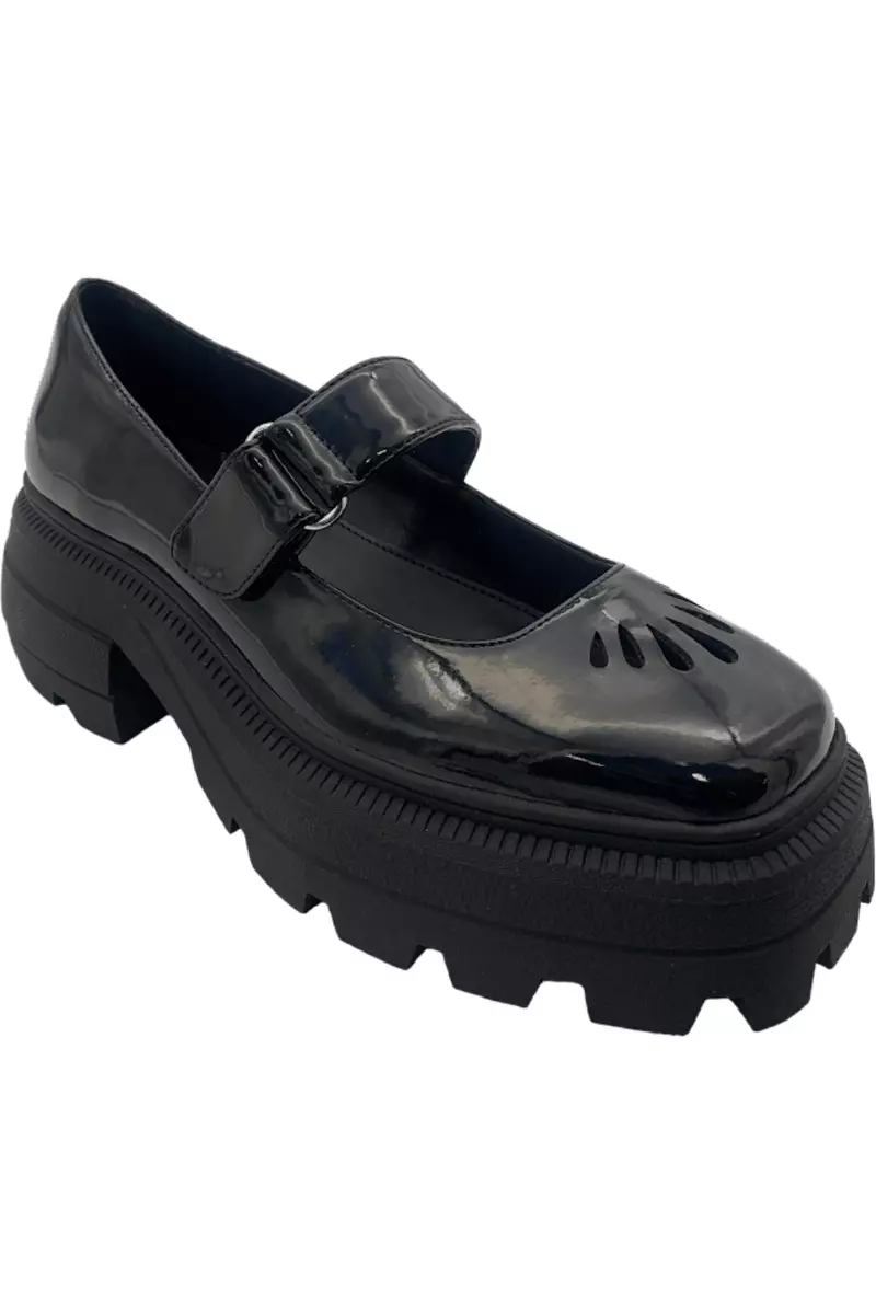 Katy Perry Geli Combat Mary Jane Shoes Black eBay
