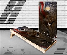 Ghost Panther Cornhole Boards Bean Bag Toss Game