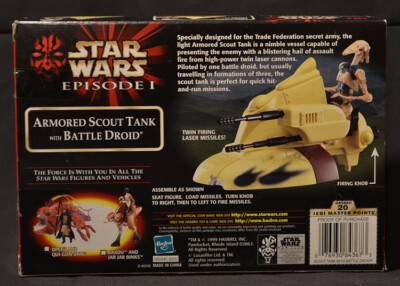 Star Wars Episode I Armored Scout Tank with Battle Droid Set NEW