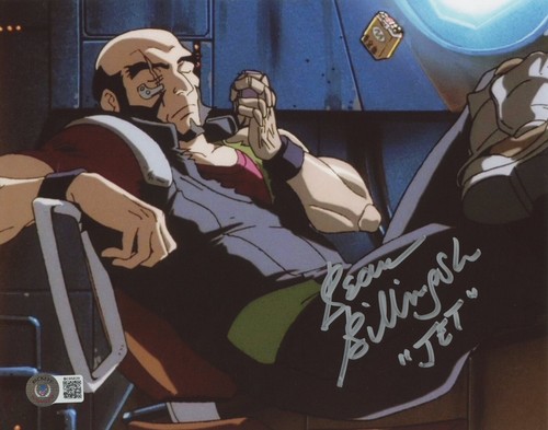 Beau Billingslea ""Cowboy Bebop"" AUTOGRAMM signiert ""Jet"" 10x8 Foto Beckett COA