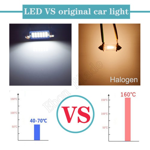 2 X CANBUS 41mm 42MM 15SMD LED Festoon Dome Interior Cargo Light Bulbs C5W 12V - Picture 6 of 7