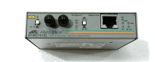 ALLIED TELESIS AT-MC101XL 100BASE-FX 100BASE-TX FAST ETHERNET MEDIA CONVERTER - Picture 2 of 8