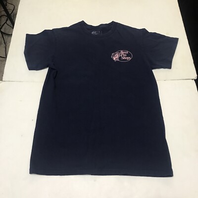 Bass Pro Shop T-shirt Size S Blue Fishing Girl Short Sleeves