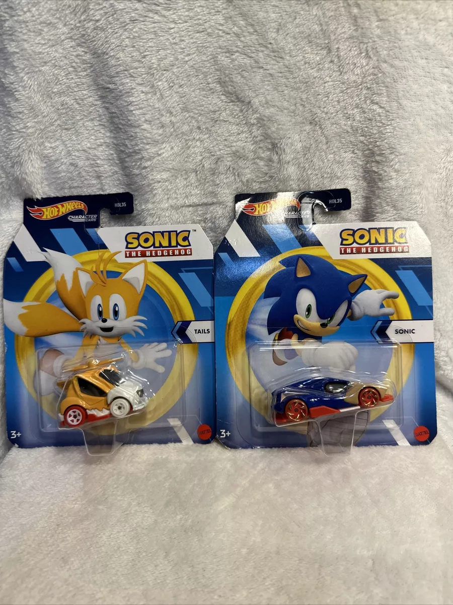 Hot Wheels Character Cars Sonic The Hedgehog Diecast 1:64 Scale (Tails)