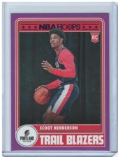 Scoot Henderson 2023-24 Hoops #297 Purple Portland Trail Blazers
