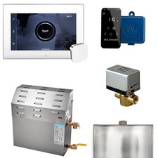 Mr. Steam MSSUPER2EC1 XButler Steam Shower Kit White x Polished Chrome