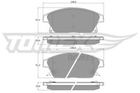 Tomex Brakes BremsbelÄGe Bremsbelagsatz Vorne Opel Astra J Chevrolet Cruze Trax
