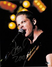 Jason Newsted Metallica Bassist Signed Photograph 11x14 BECKETT