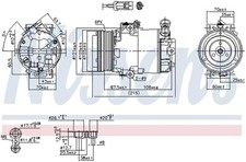 Kompressor, Klimaanlage NISSENS 89042