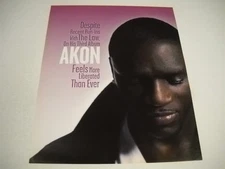 AKON Despite THE LAW...FEELS More Liberated Than Ever 2008 Promo Display Ad
