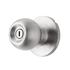 Interior Locking Ball Privacy Bed and Bath Doorknob Stainless Steel 