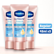 Vaseline Dry Serum GlutaGlow Ampoule Deodorant Bright Dry 45ml x 3