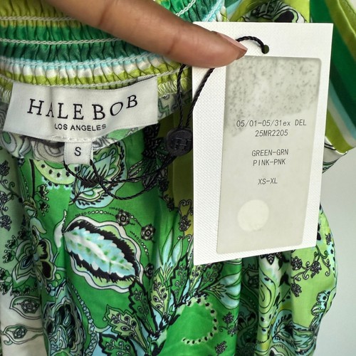 Hale Bob Green Floral Tank Top Sleeveless Casual Blouse Summer Size S - Picture 5 of 10