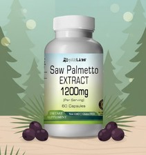 Saw Palmetto Extract Capsules 1200mg Per Serving - 1 Dietary Supplement 