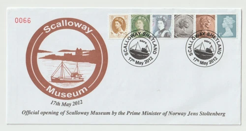 17/5/2012 UK GB Cover - Official Opening of Scalloway Museum by Prime Minister