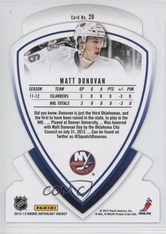 2012 Panini Rookie Anthology Elite Rookies Status Die-Cut /100 Matt Donovan RC - Image 2 of 2