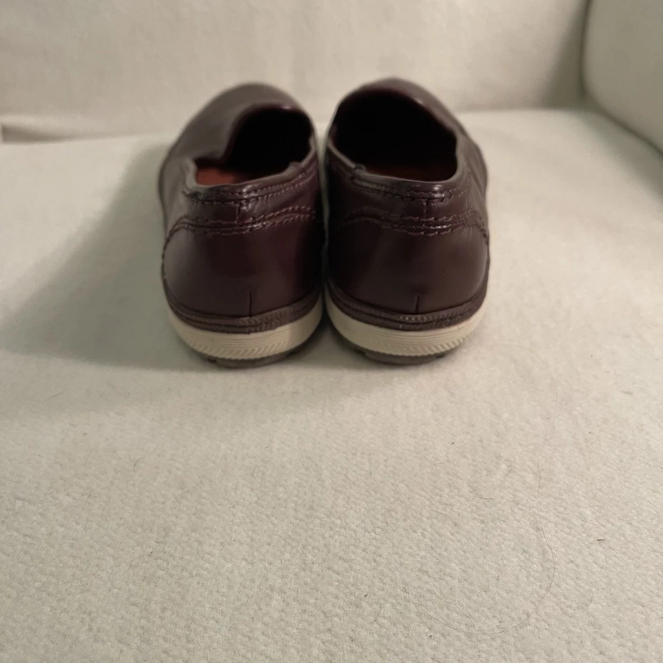 Женские плоские мокасины Yuu балдахин кожа темно бордовые/коричневые размер 7 M - Изображение 4 из 4