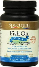 Spectrum Essentials Softgels, Fish Oil Omega-3, 1000 mg, 100 Count