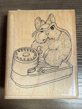 Mostly Animals  Geeze Louise  1101-S7 Mouse on Scale Stamp  A8