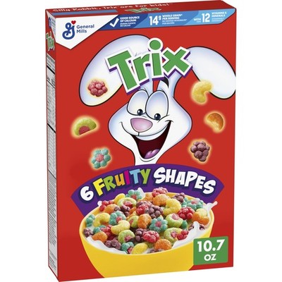Trix Breakfast Cereal, 6 Fruity Shapes, Made with 10.7 Ounce (Pack of 1)