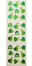 SANDYLION VINTAGE STICKERS SHEET *TURTLES * NO LOGO *VERY RARE COLLECTIBLE